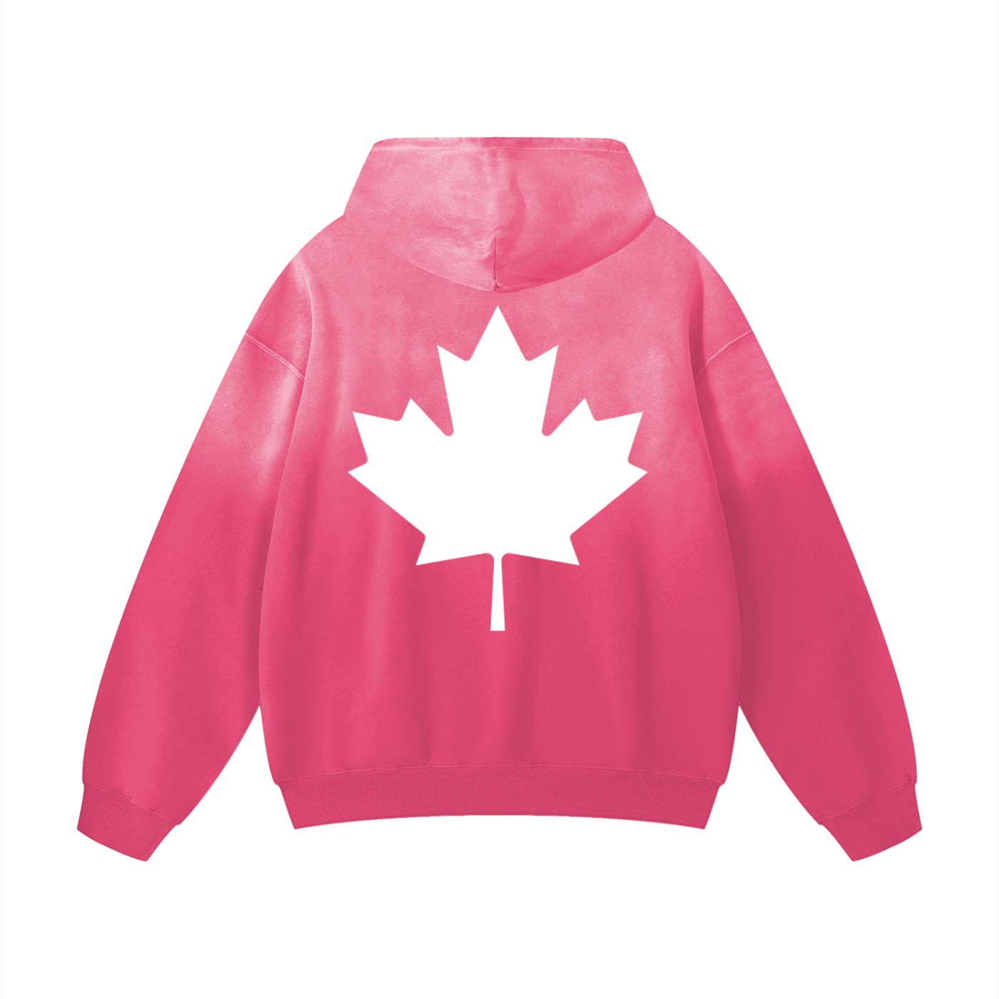 Heavyweight Sunfade Oversized Hoodie with Canadian symbol